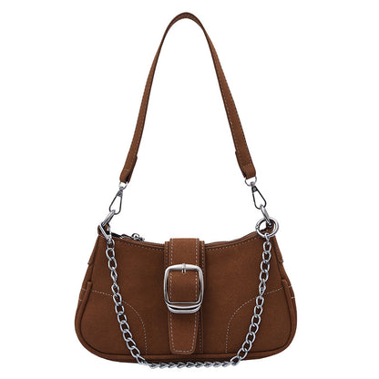 Sac bandoulière texture noir automne
