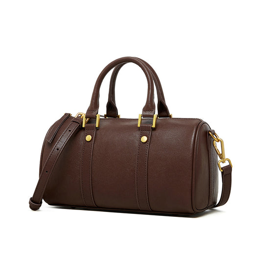 Sac crossbody vachette noir rétro