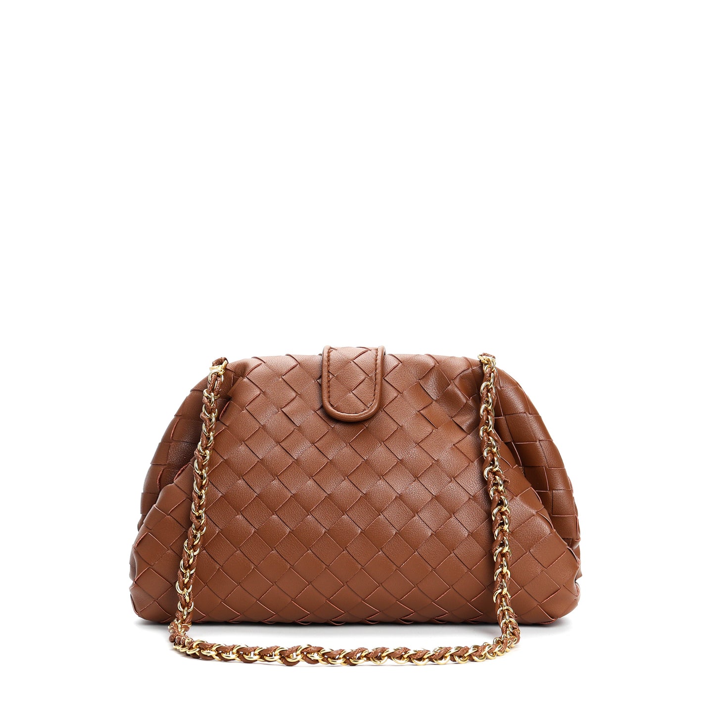 Mini sac tressé cuir 9 coloris vue face