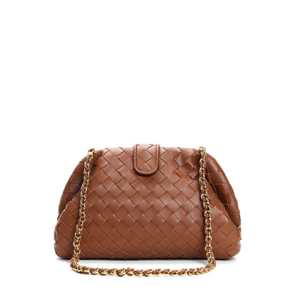 Mini sac tressé cuir 9 coloris vue face
