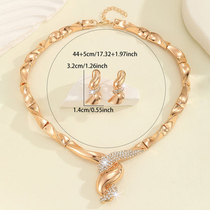 Parure Bijoux Femme Collier Boucles d'Oreilles