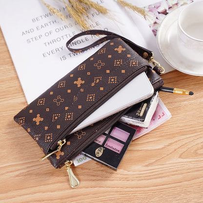 Pochette femme PU organisée poches