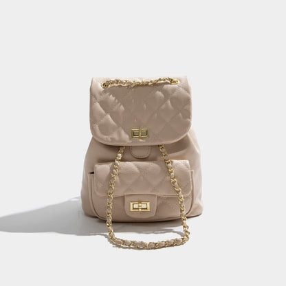 Sac dos niche noir texturé