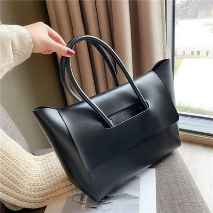 Sac à bandoulière fourre-tout femme – PU cuir chic, grande capacité