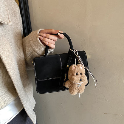 Mini sac carré maté vue face