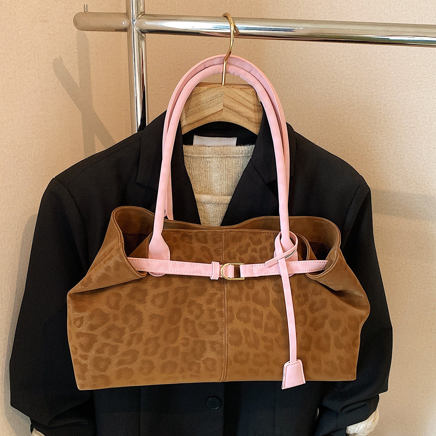 Sac léopard vue face