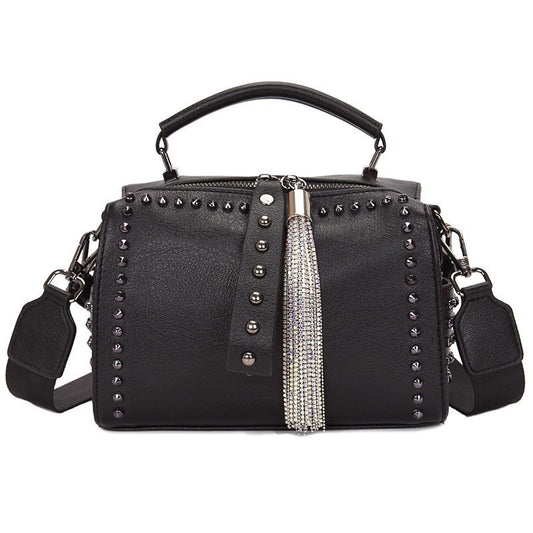 Sac crossbody large bandoulière noir grande capacité