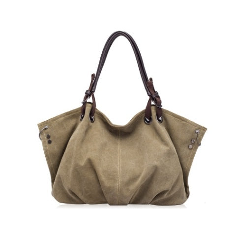 Sac bandoulière canvas vert armée dumpling