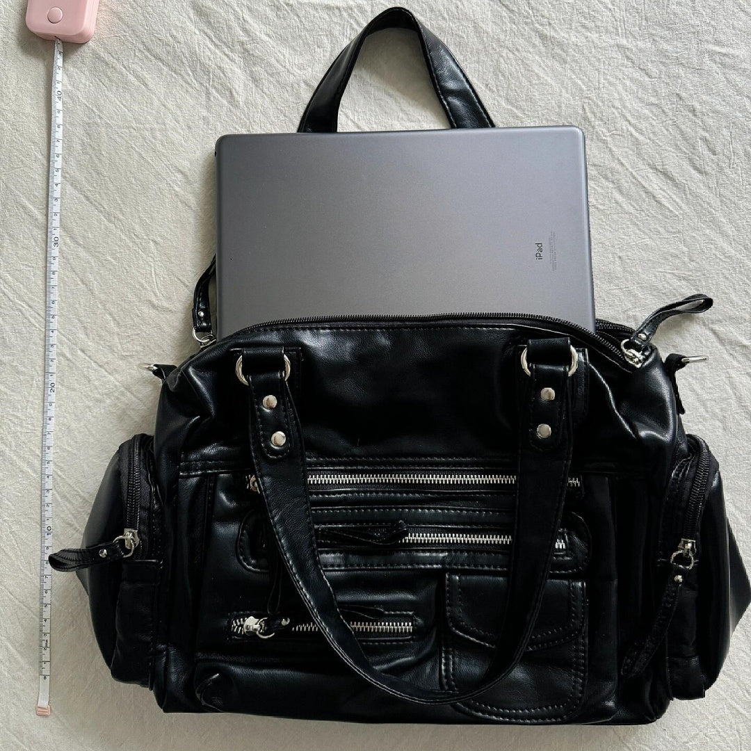 Sac moto punk vue intérieure