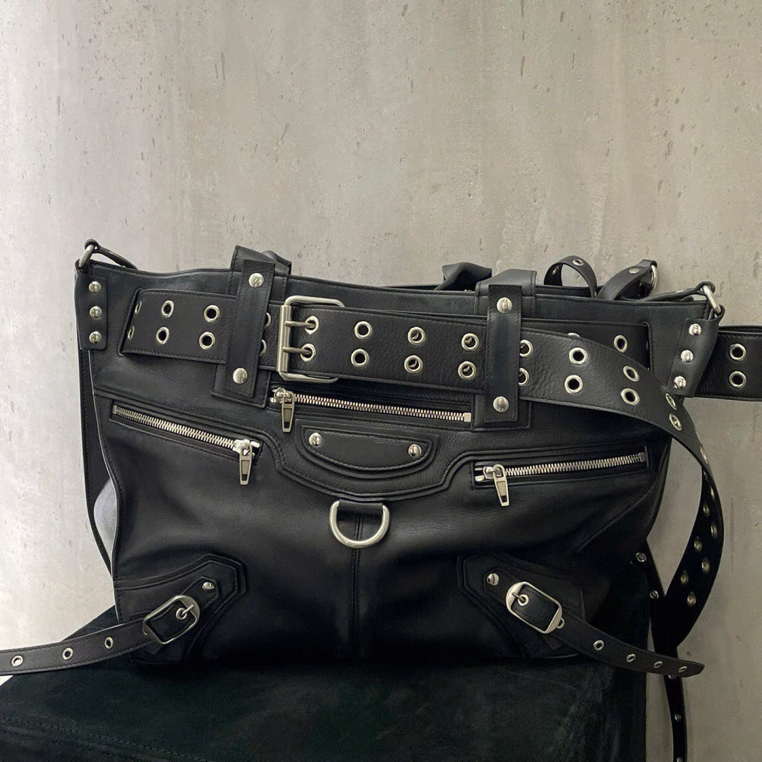 Tote canvas niche lock noir Luna Vogalia Paris