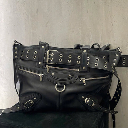 Tote canvas niche lock noir Luna Vogalia Paris