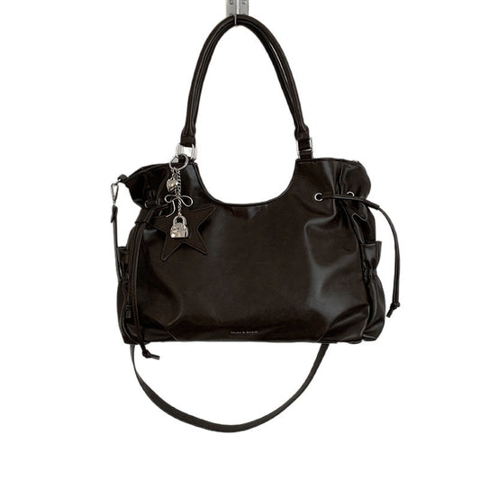 Sac underarm biker vintage noir