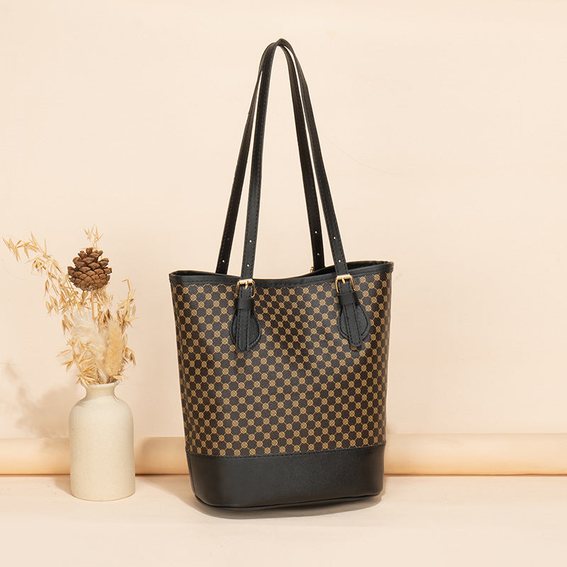 Sac seau marron foncé