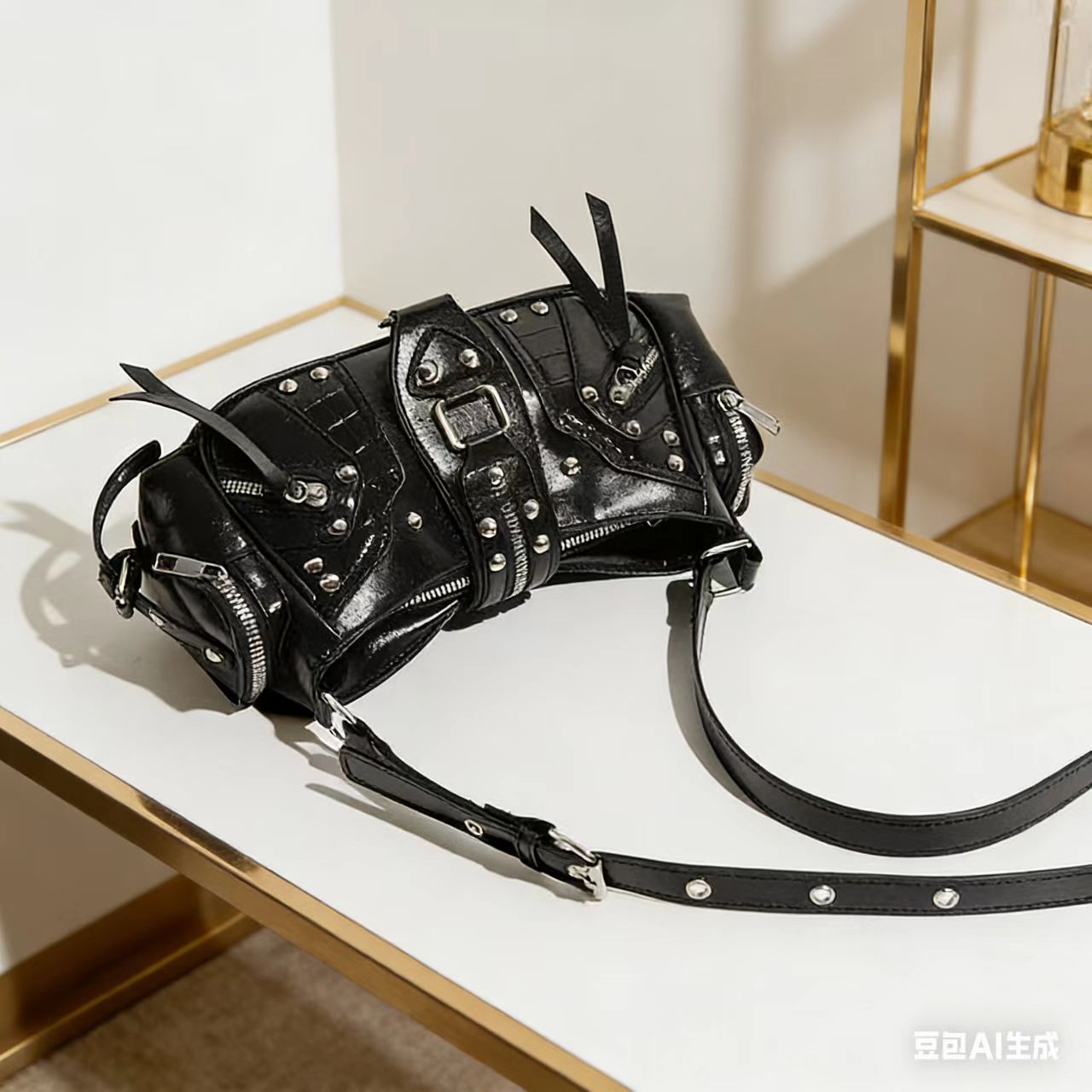 Sac biker détail poche