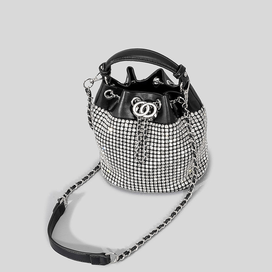 Sac à main bling bling vue profil