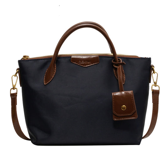 Sac bandoulière grande capacité noir poche 3D