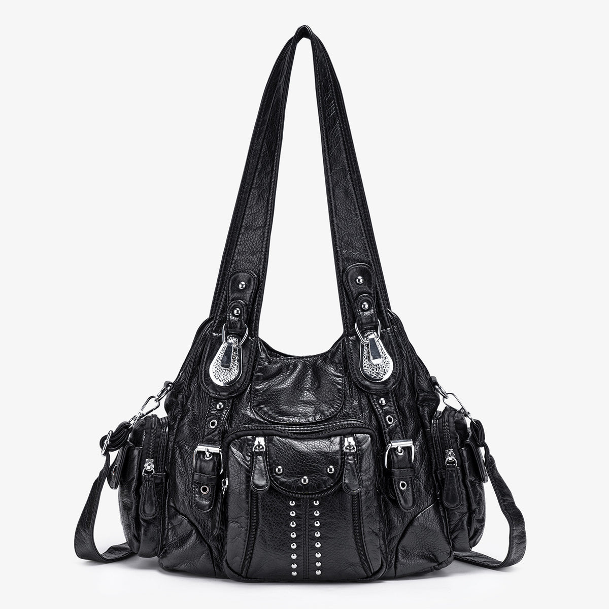 Viviane tote vue face rivets
