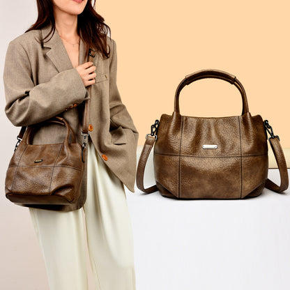 Sac épaule cuir souple vue profil