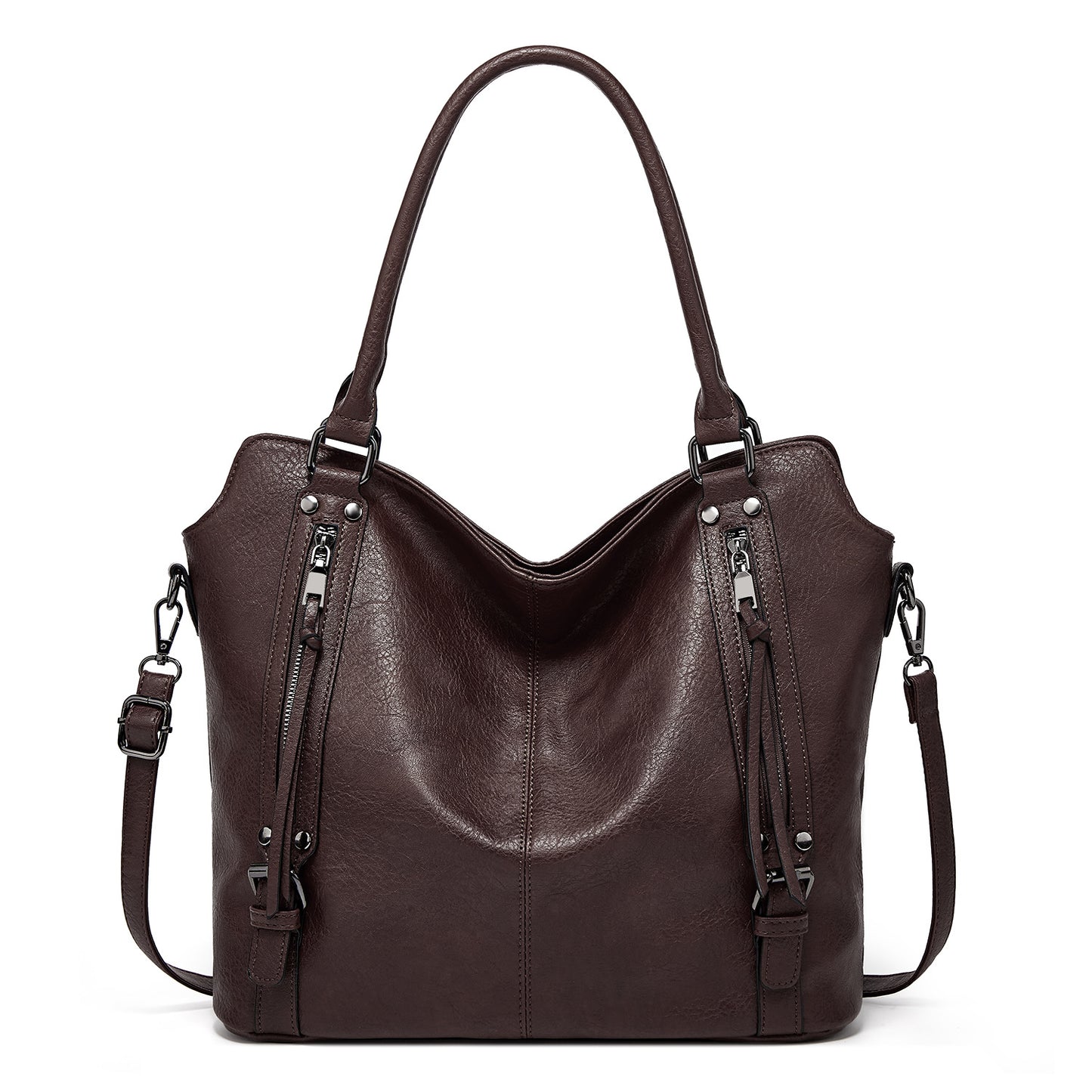 Tote double zip bleu