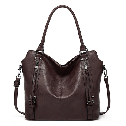 Tote double zip bleu