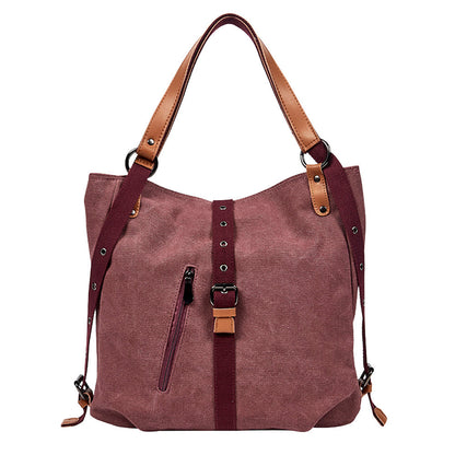 Sac canvas rouge bordeaux