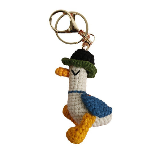 Porte-clés canard bleu marine