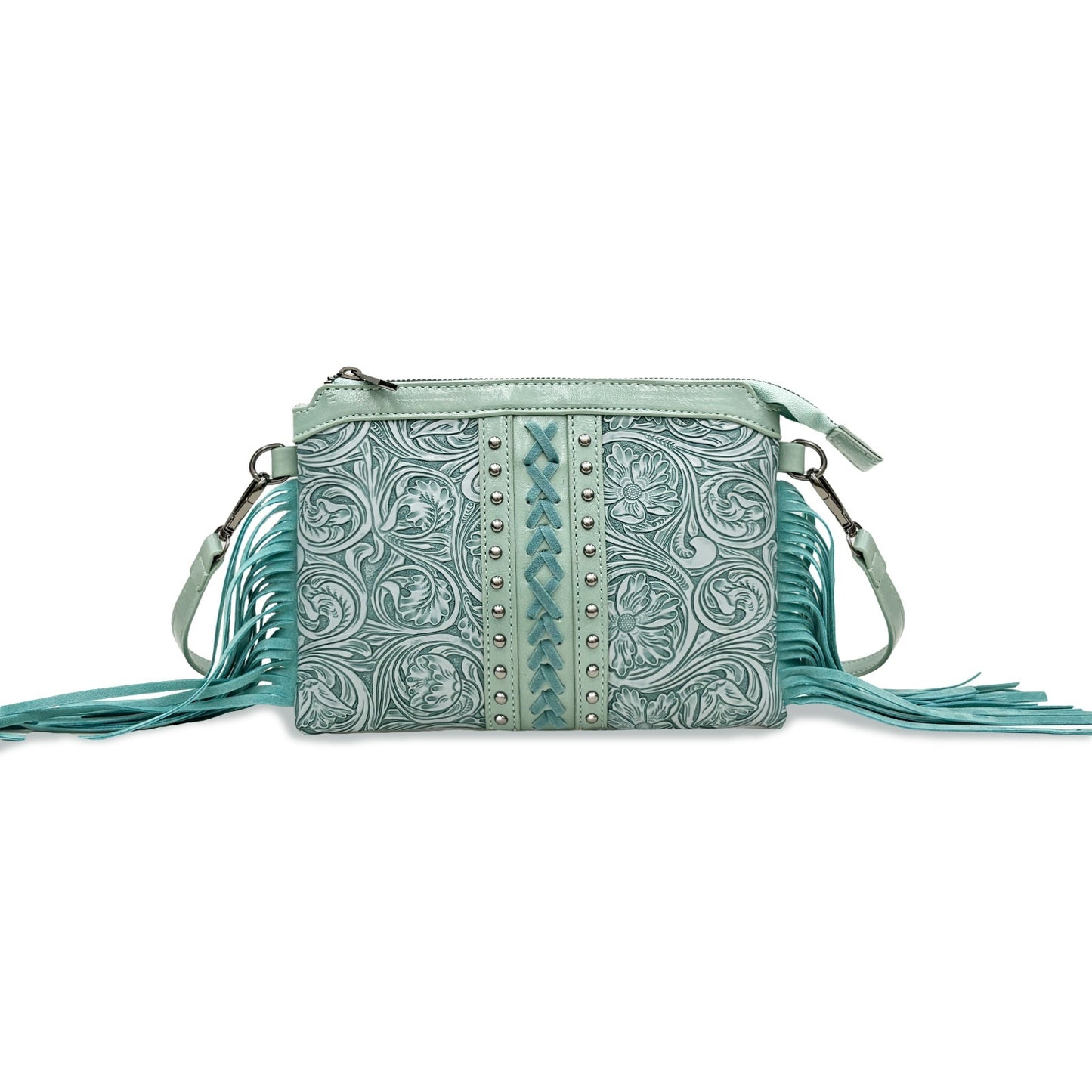 Sac crossbody bohémien vue face
