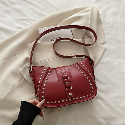 Sac commuter underarm clous marron