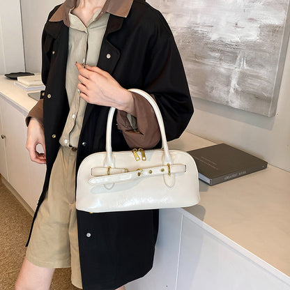 Sac portable rétro blanc