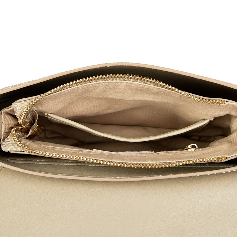 Sac messenger cuir gris