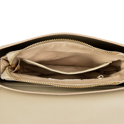 Sac messenger cuir gris