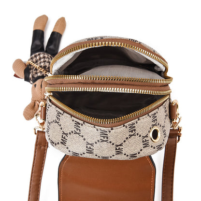 Sac de téléphone portable rétro multicouche pour femme - Vogalia