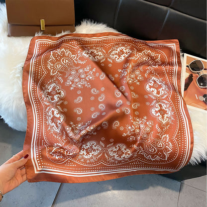 Foulard soie orange
