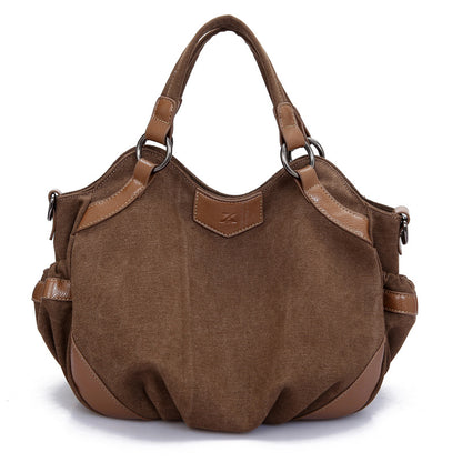 Myriam coquille canvas marron