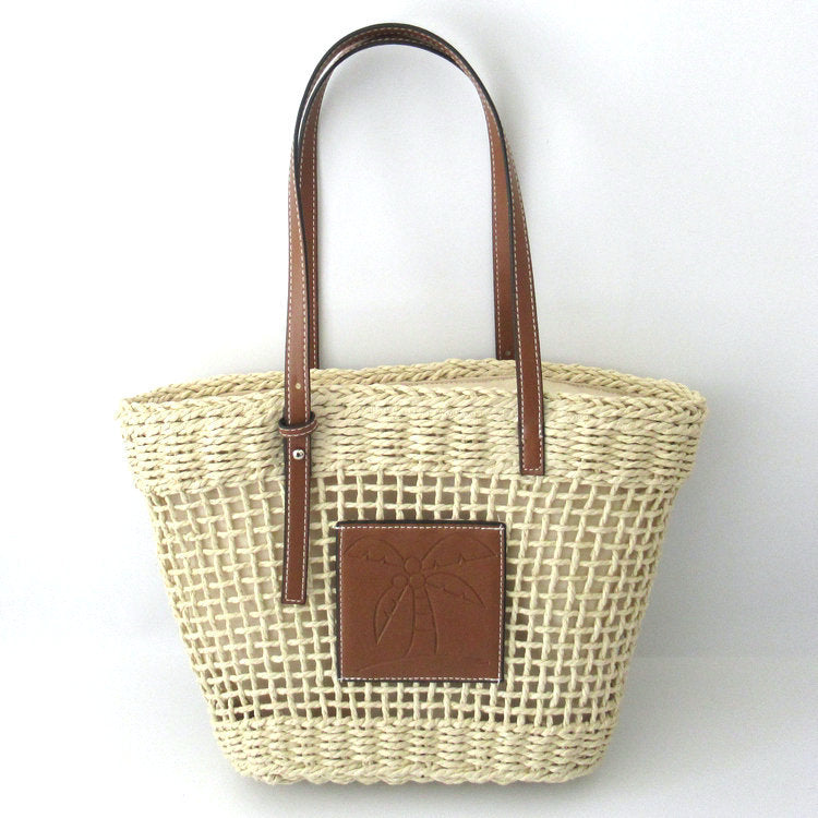 Sac tressé creux vue profil