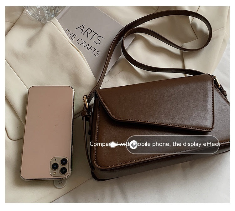 Sac crossbody femme vue face poche téléphone