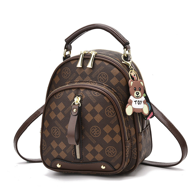 Sac dos femme marron jaunâtre tendance