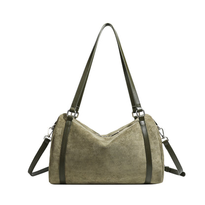 Tote bag suède café bandoulière