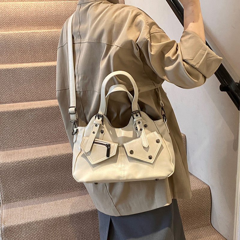 Sac messenger rétro vue face