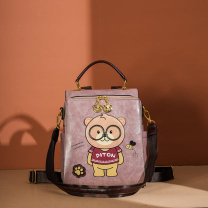 Sac ours sling vue face