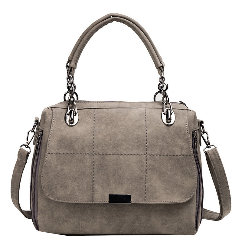 Sac à main Style Boston, cuir PU mat vert matcha