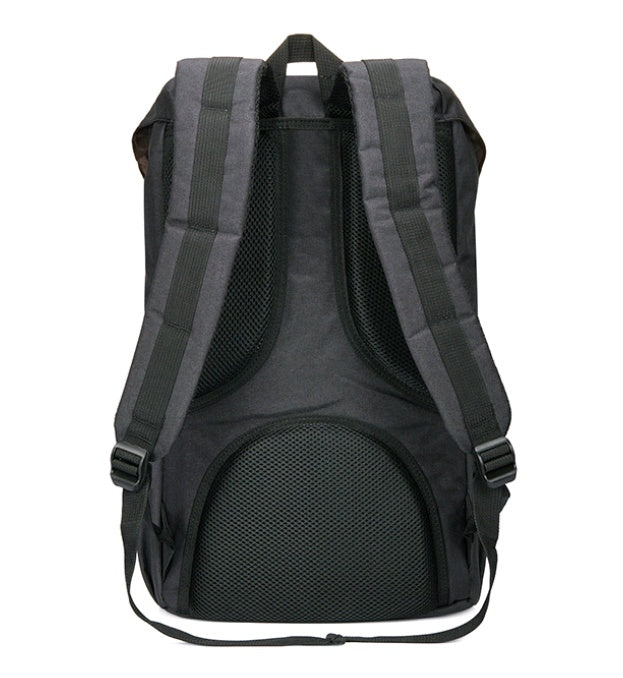 Intérieur sac de voyage avec poche zippée et poche ordinateur, doublure polyester grise