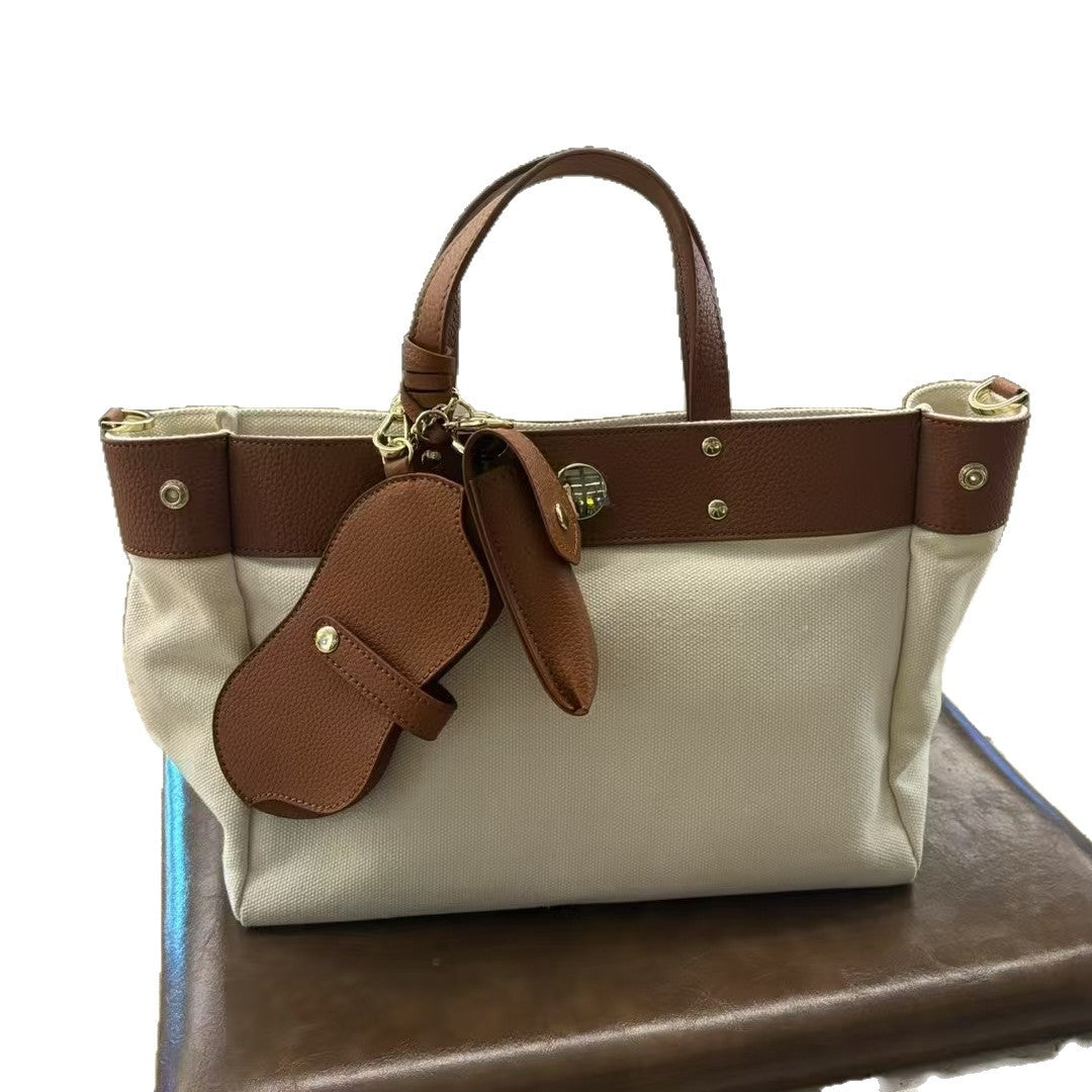 Wanda cuir noir vert armée 33x25x16cm