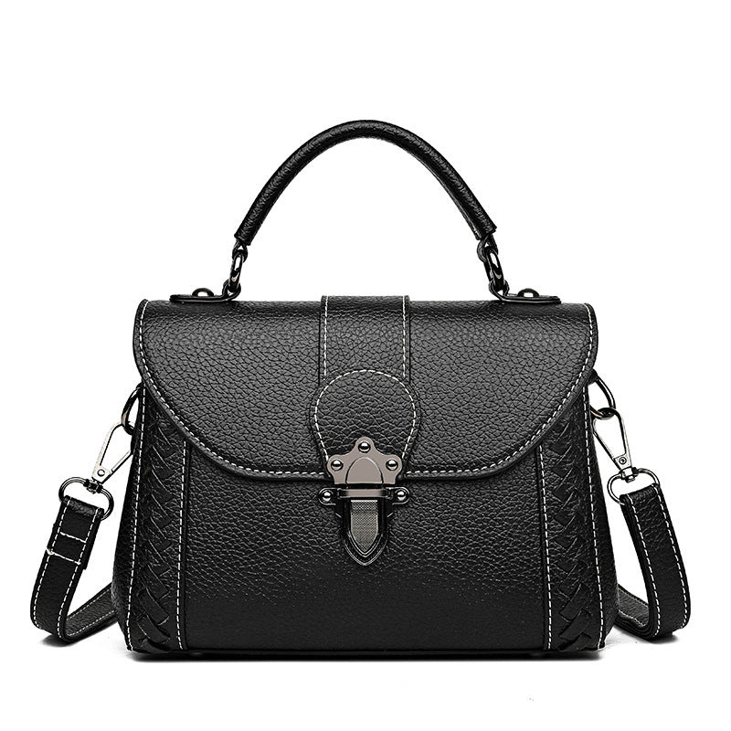 Sac à épaule rétro femme – cuir souple