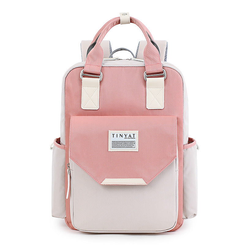 Sac donut rose carré vue face