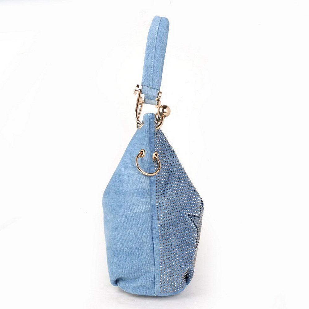 Sac seau denim vue intérieure