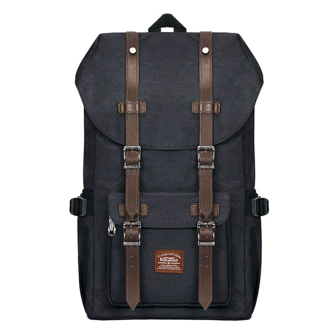 Sac de voyage casual en toile Oxford lin, forme verticale carrée, bretelles ergonomiques, fond blanc