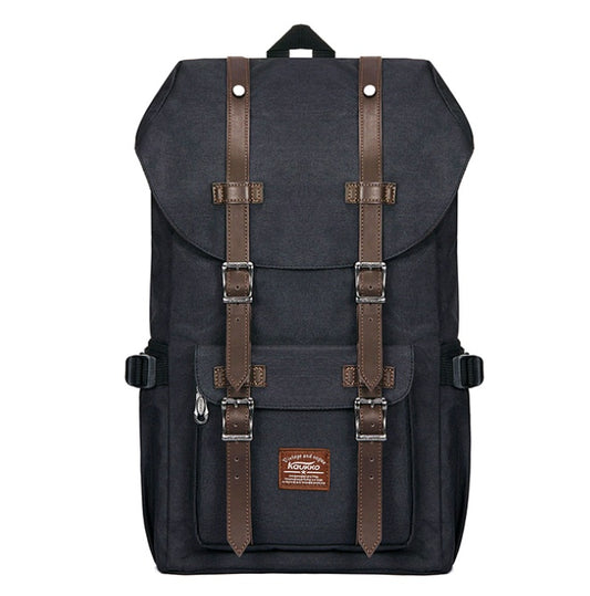 Sac de voyage casual en toile Oxford lin, forme verticale carrée, bretelles ergonomiques, fond blanc