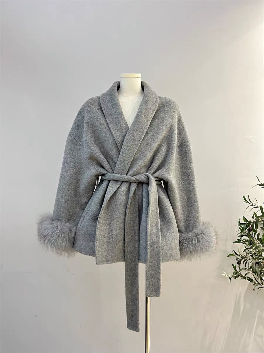 Lise manteau bordeaux marron kaki