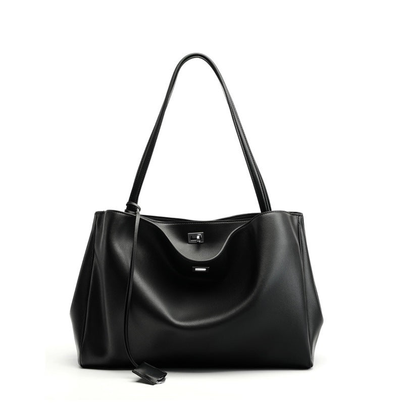 Sac main épaule suède vue face
